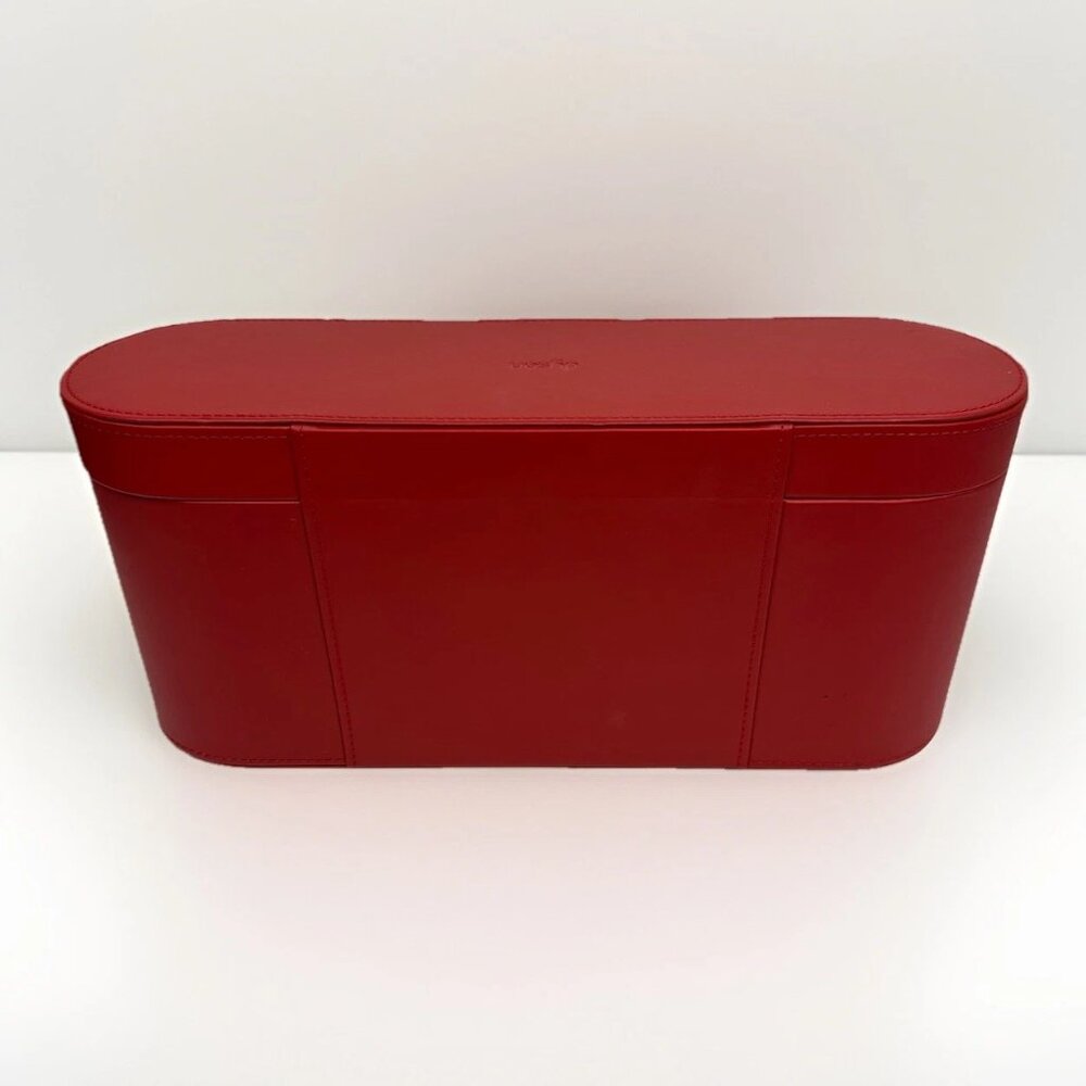NEW Authentic Dyson Supersonic Hair Dryer Storage Case Red Leather Box CASE ONLY - Picture 12 of 16